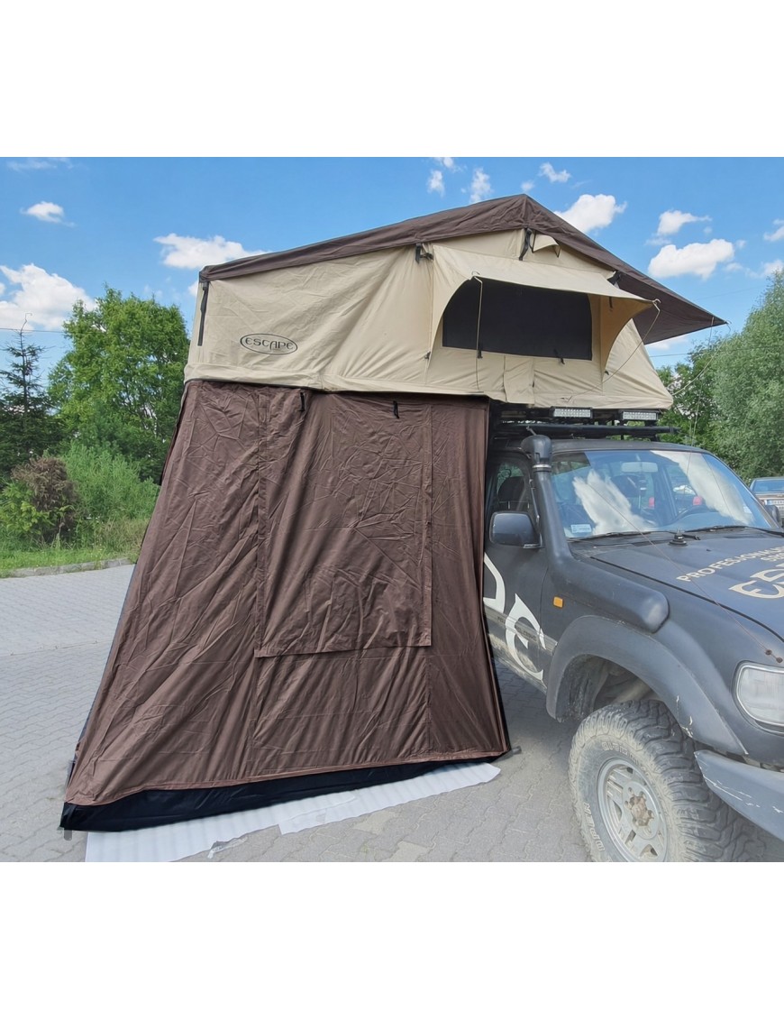 Przedsionek do namiotu dachowego ALASKA 160 cm LONG Brązowy