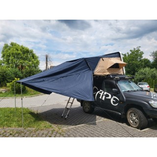 Zadaszenie do namiotu dachowego Escape VARIO 160 cm Granatowe (do szarego namiotu)