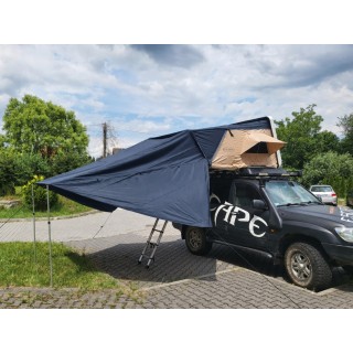 Zadaszenie do namiotu dachowego Escape VARIO 210 cm Granatowe (do szarego namiotu)