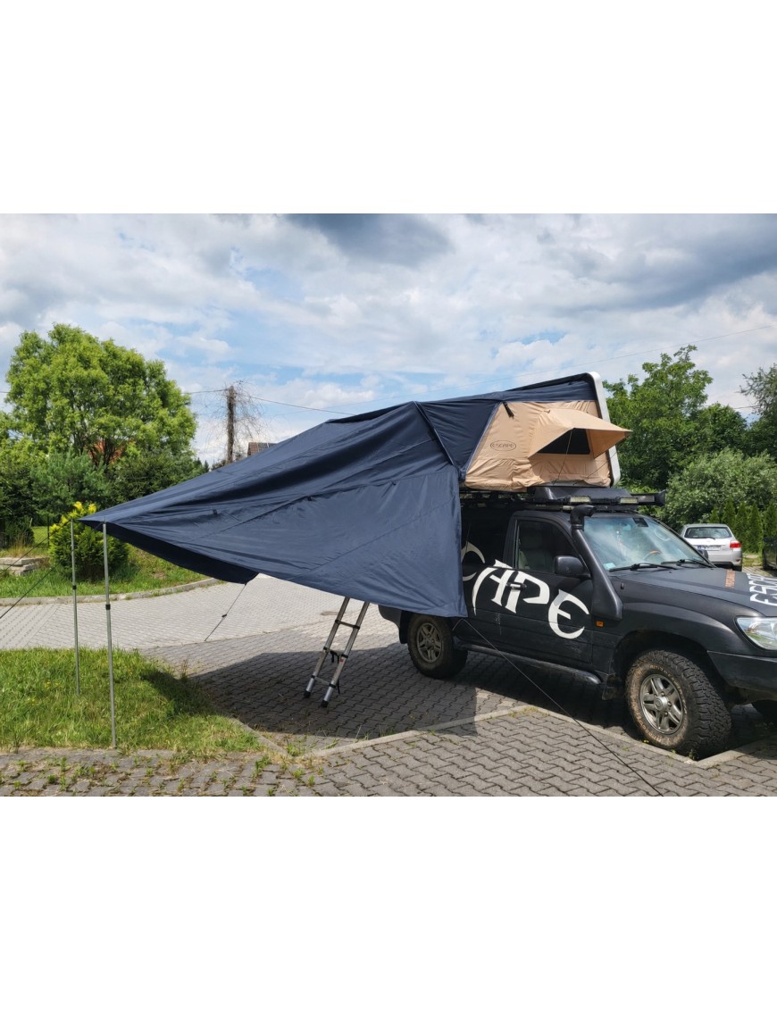 Zadaszenie do namiotu dachowego Escape VARIO 210 cm Granatowe (do szarego namiotu)