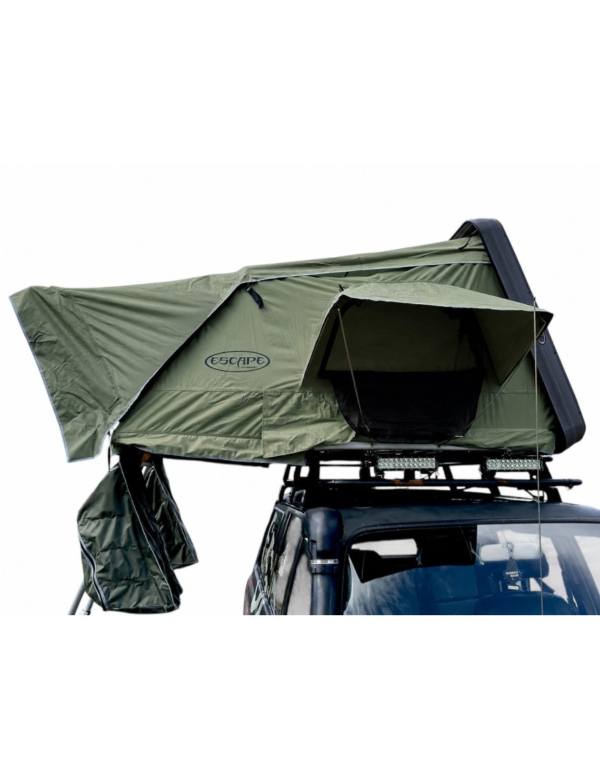 Namiot dachowy Escape VARIO 210 cm Zielony – czarna pokrywa