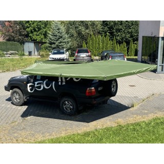 Zadaszenie FOX HD 270° 2,5m z oświetleniem LED str. kierowcy Zielone Escape
