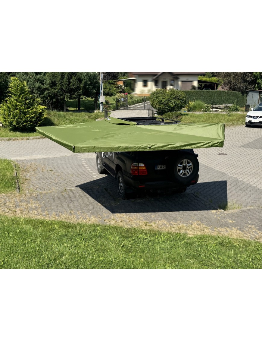 Zadaszenie FOX HD 270° 2m z oświetleniem LED str. kierowcy Zielone