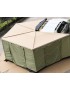 Ściany-namiot do zadaszenia FOX HD z podłogą 2,5 m Zielone