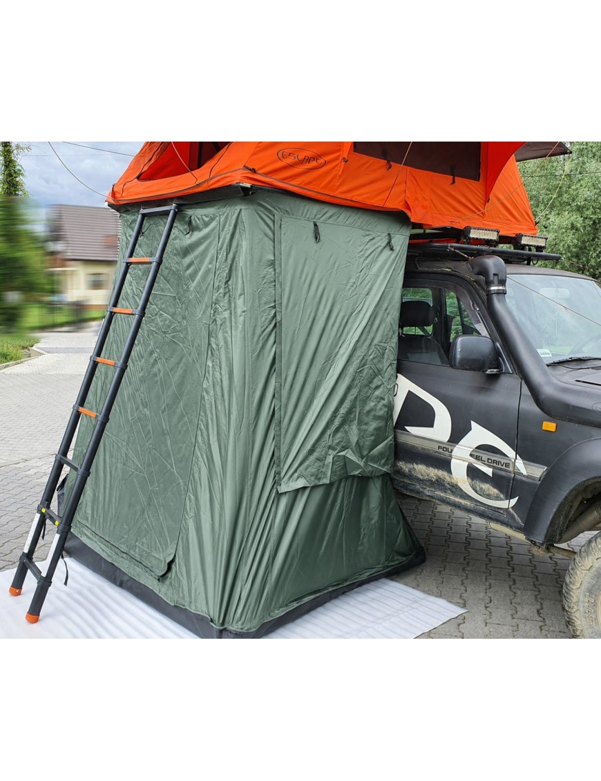 Przedsionek do namiotu dachowego ALASKA 160 cm (wersja krótka) Zielony
