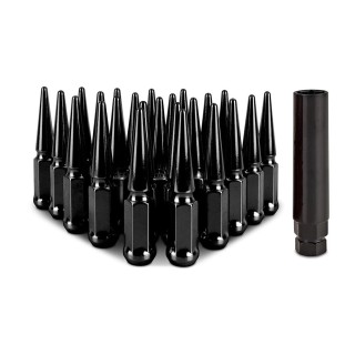 Nakrętki kół Spiked M14x1,5 czarne 24 szt. Mishimoto