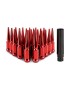 Nakrętki kół Spiked M14x1,5 czerwone 24 szt. Mishimoto