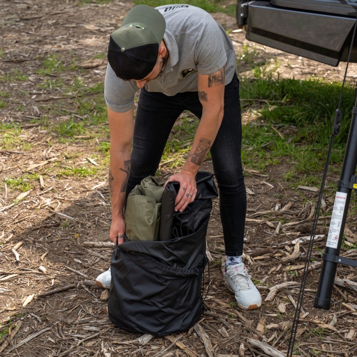 Przedsionek namiotu dachowego Wild Camp Hudson 160 zielony - ujęcie 8