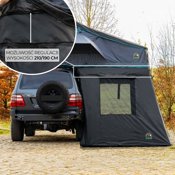 Przedsionek namiotu dachowego Wild Camp Missisipi II 140 DAY&NIGHT - ujęcie 14