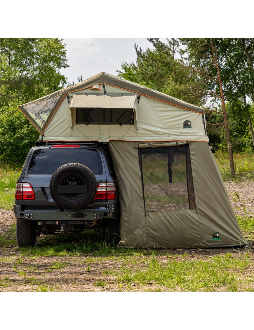 Przedsionek namiotu dachowego Wild Camp Hudson 140 zielony - ujęcie 15
