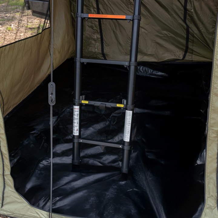 Przedsionek namiotu dachowego Wild Camp Hudson 140 zielony - ujęcie 17