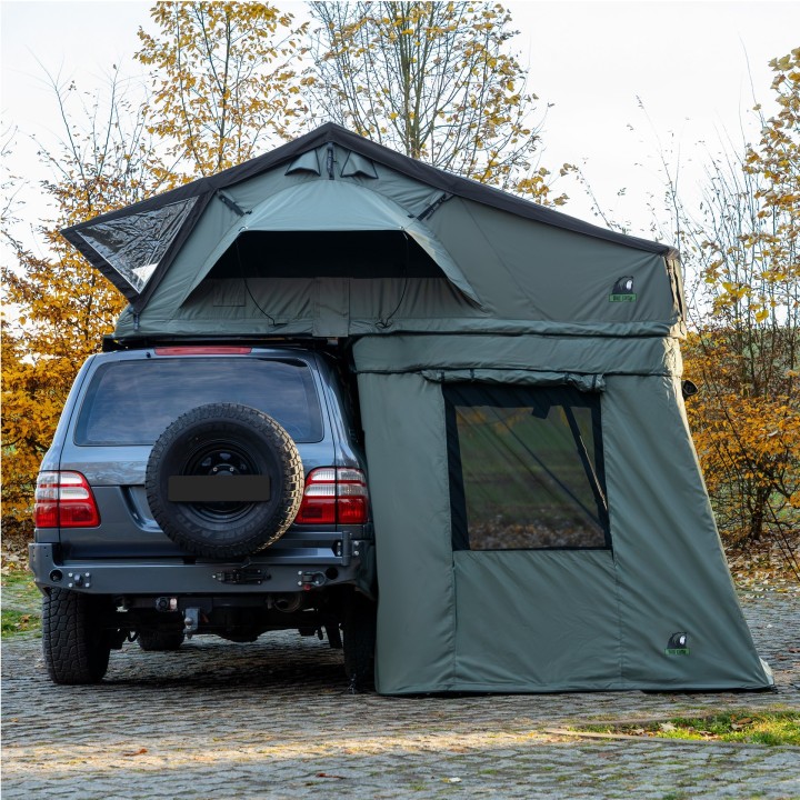 Przedsionek namiotu dachowego Wild Camp Missisipi II 140 zielony - ujęcie 7