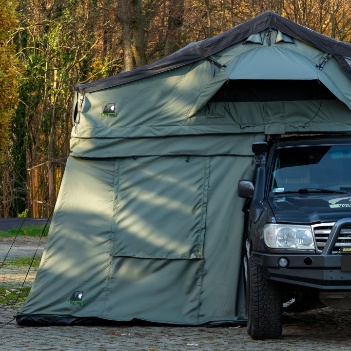 Przedsionek namiotu dachowego Wild Camp Missisipi II 160 zielony - ujęcie 5