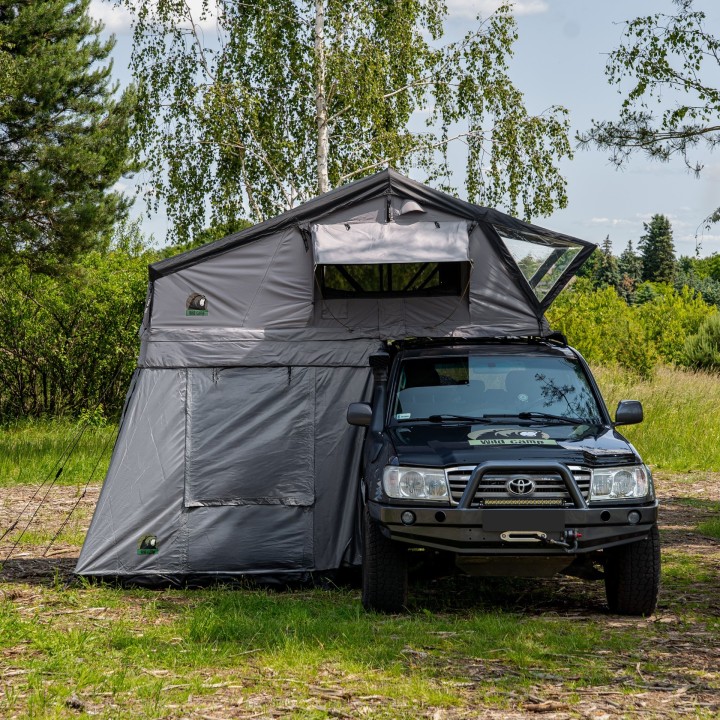 Przedsionek namiotu dachowego Wild Camp Hudson 180 szary - ujęcie 4