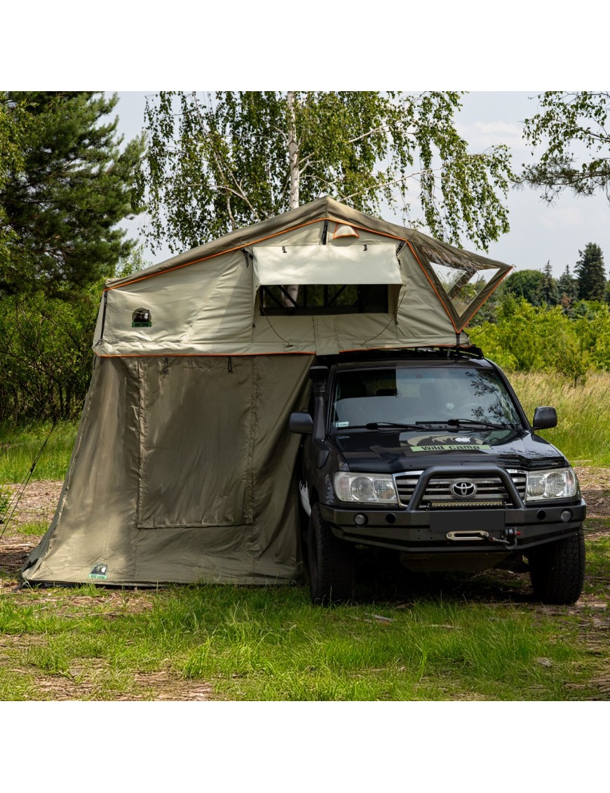 Przedsionek namiotu dachowego Wild Camp Hudson 180 zielony