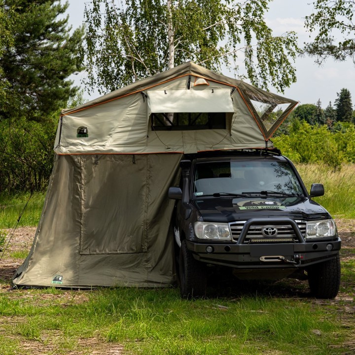 Przedsionek namiotu dachowego Wild Camp Hudson 180 zielony - ujęcie 4