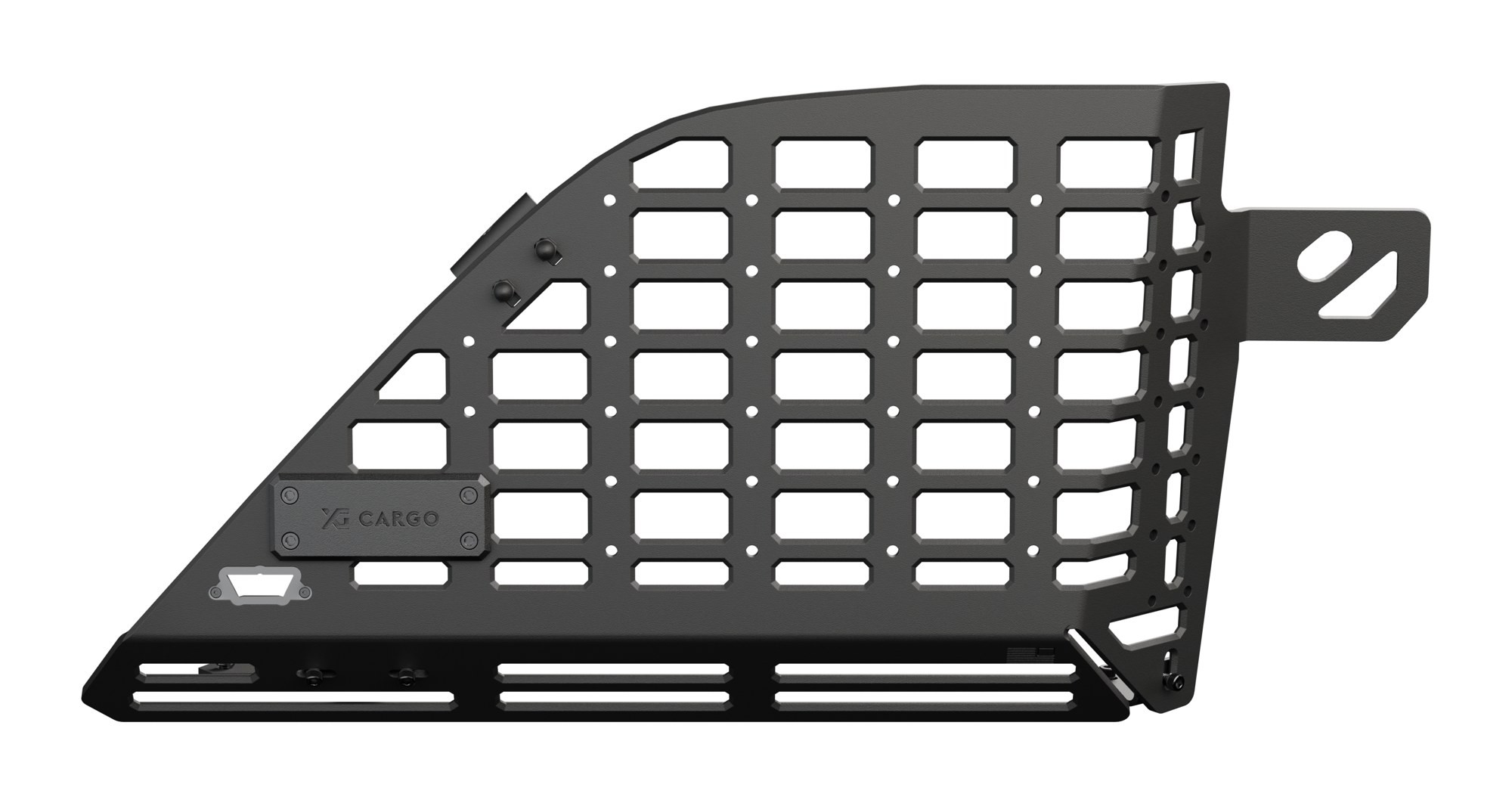 Aluminiowy panel MOLLE XG Cargo M Panel Stealth do Forda Bronco, kolor czarny