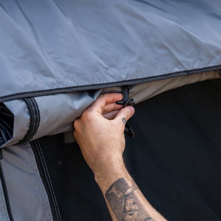 Przedsionek namiotu dachowego Wild Camp Hudson 220 szary - ujęcie 16