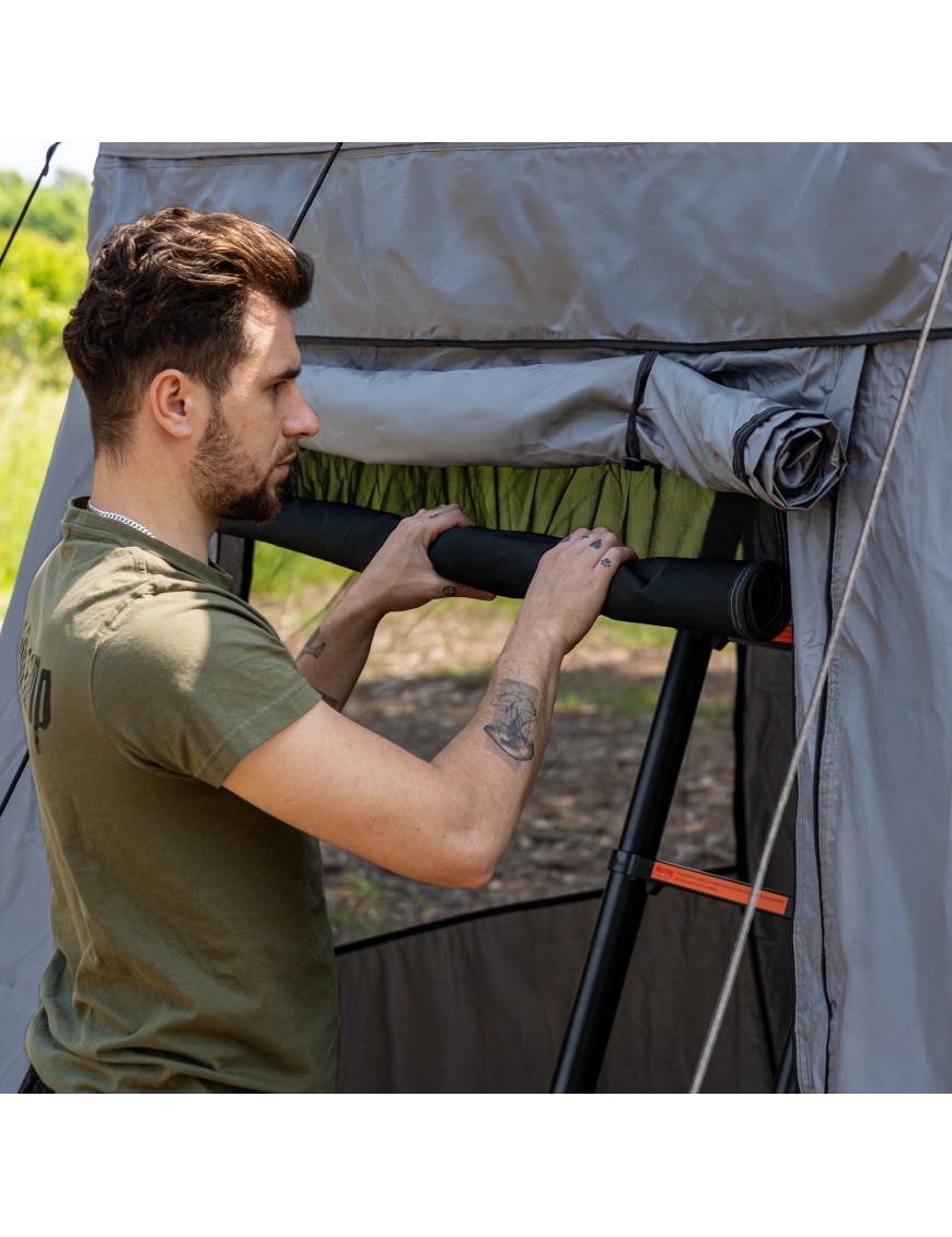 Przedsionek namiotu dachowego Wild Camp Hudson 220 szary