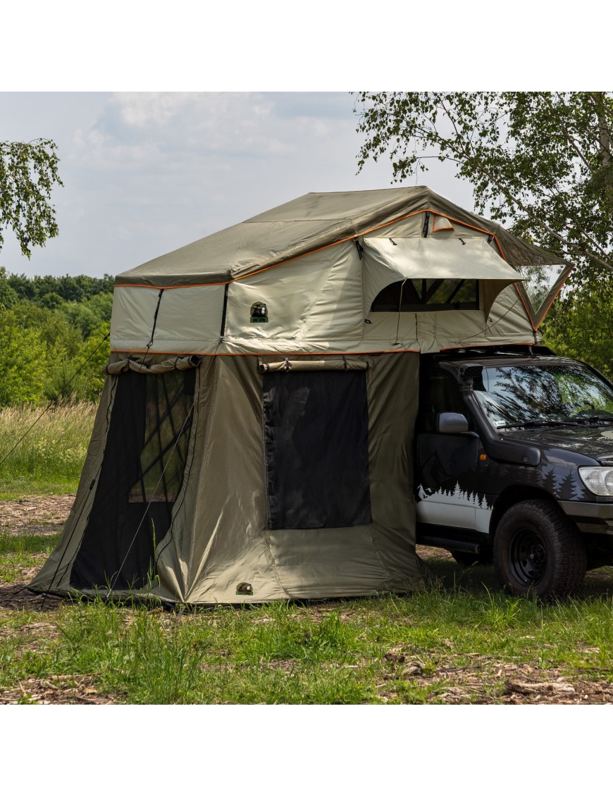 Przedsionek namiotu dachowego Wild Camp Hudson 220 zielony