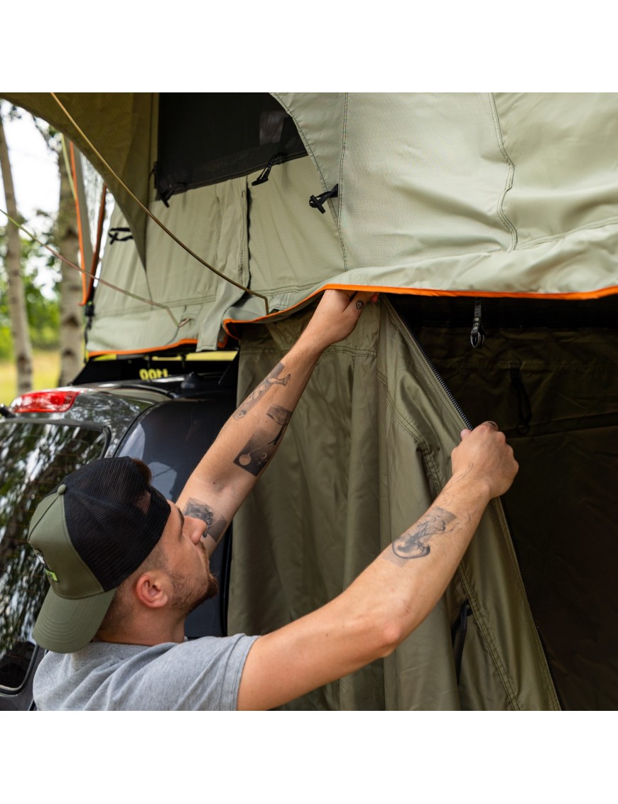 Przedsionek namiotu dachowego Wild Camp Hudson 220 zielony
