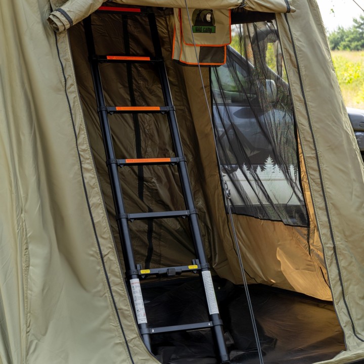Przedsionek namiotu dachowego Wild Camp Hudson 220 zielony - ujęcie 16