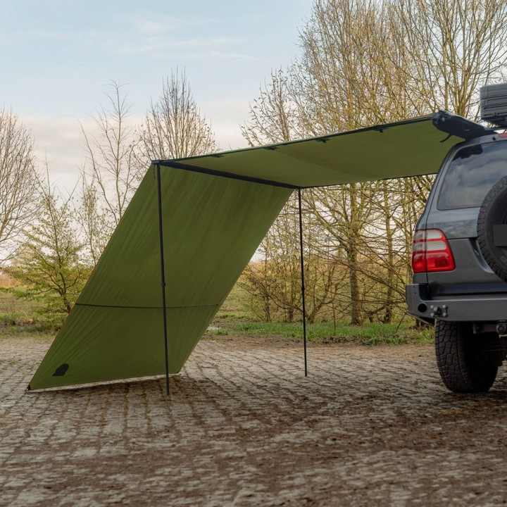 Frontowa ściana markizy klasycznej Wild Camp 2,5 x 3 m zielona - ujęcie 3