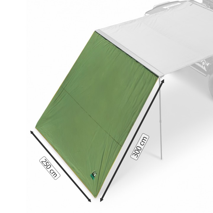Frontowa ściana markizy klasycznej Wild Camp 2,5 x 3 m zielona - ujęcie 8
