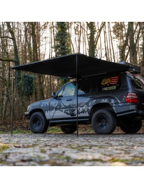 Markiza Wild Camp 2x2,5 m DAY&NIGHT na bagażnik dachowy, czarna - ujęcie 5
