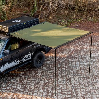 Zadaszenie markiza Wild Camp 2,5x3 m na bagażnik dachowy, zielona
