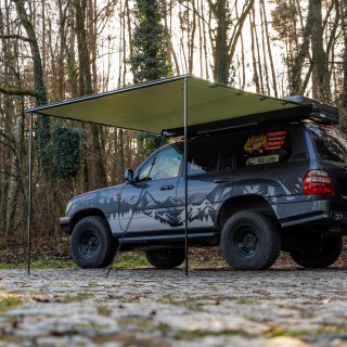 Zadaszenie markiza Wild Camp 2,5x3 m na bagażnik dachowy, zielona - ujęcie 2