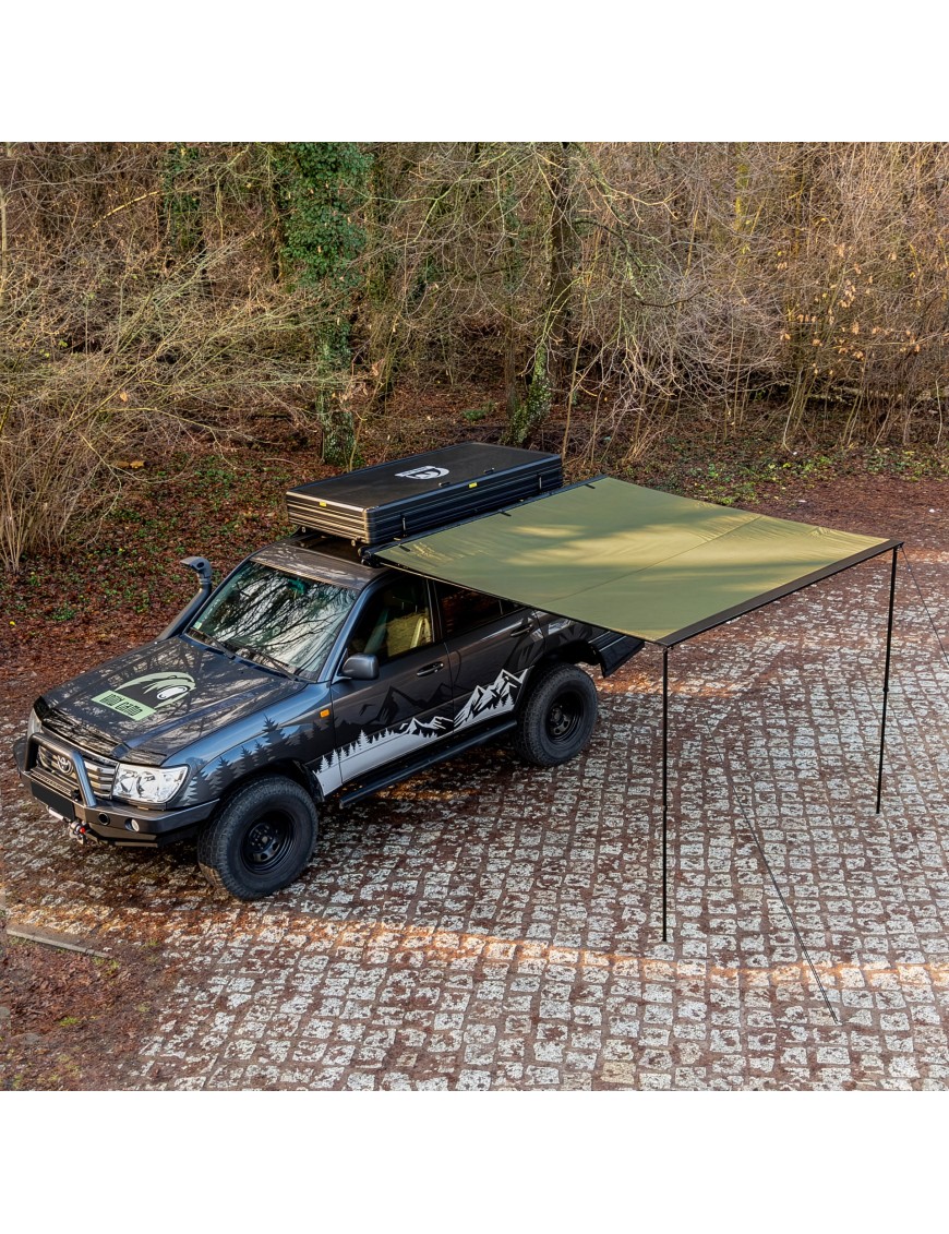 Zadaszenie markiza Wild Camp 2,5x3 m na bagażnik dachowy, zielona