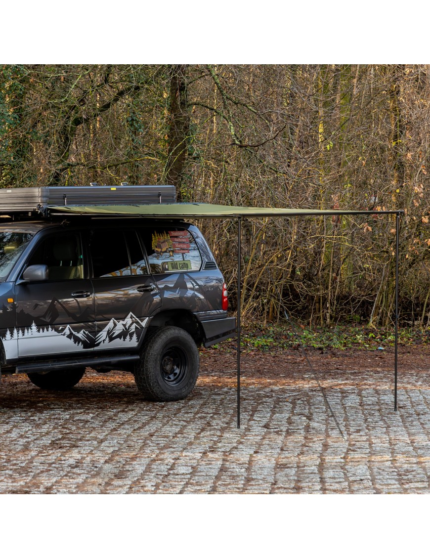 Zadaszenie markiza Wild Camp 2,5x3 m na bagażnik dachowy, zielona