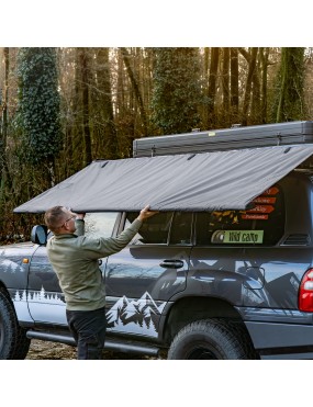 Zadaszenie markiza Wild Camp 2,5x3 m na bagażnik dachowy, szara