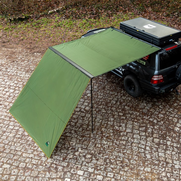 Ściana frontowa markizy Wild Camp 2 x 2,5 m zielona - ujęcie 4