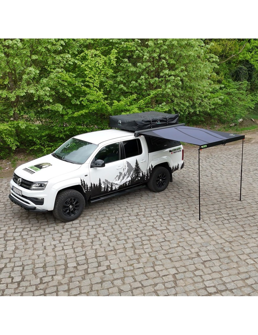 Markiza boczna Wild Camp Horizon w kasecie aluminiowej z LED