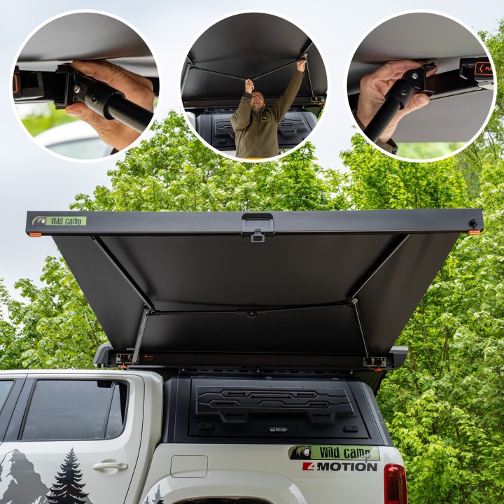 Markiza boczna Wild Camp Horizon w kasecie aluminiowej z LED - ujęcie 5