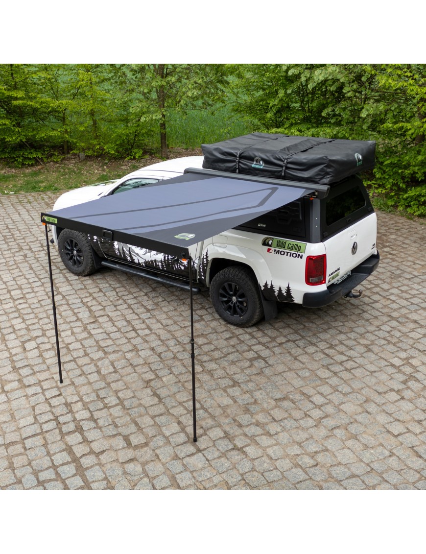 Markiza boczna Wild Camp Horizon w kasecie aluminiowej z LED
