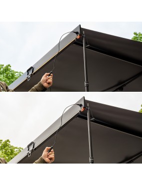 Markiza boczna Wild Camp Horizon w kasecie aluminiowej z LED