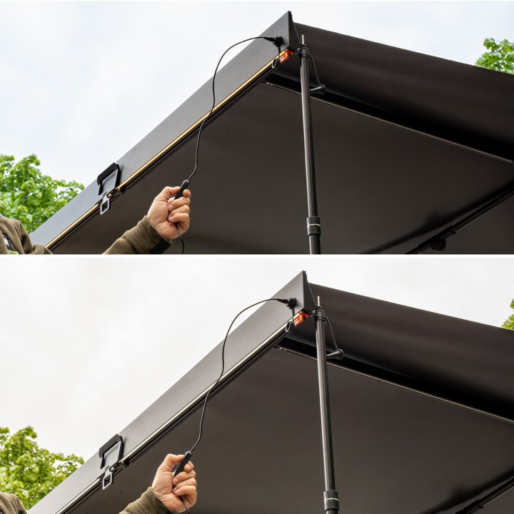 Markiza boczna Wild Camp Horizon w kasecie aluminiowej z LED - ujęcie 9
