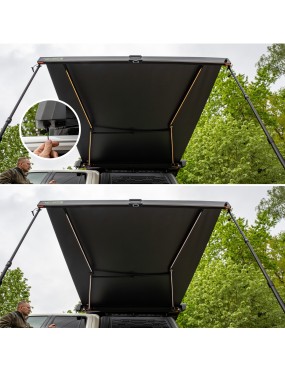 Markiza boczna Wild Camp Horizon w kasecie aluminiowej z LED