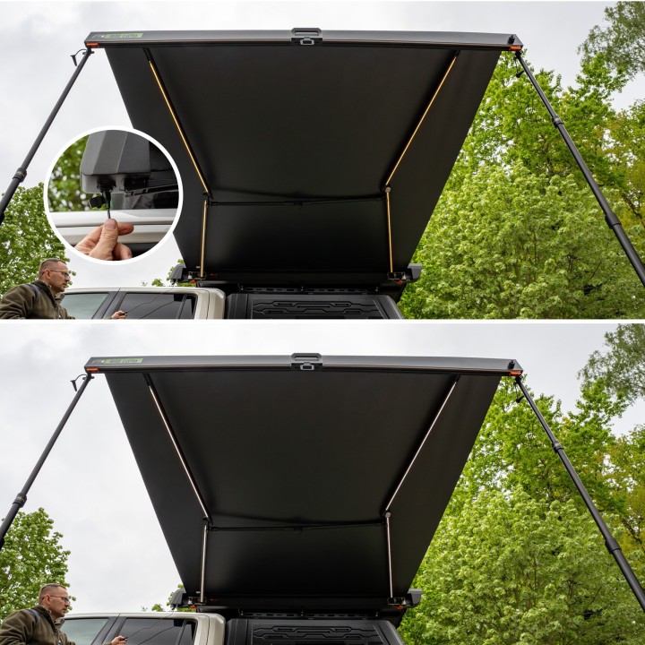 Markiza boczna Wild Camp Horizon w kasecie aluminiowej z LED - ujęcie 10
