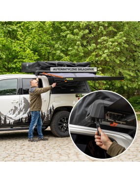 Markiza boczna Wild Camp Horizon w kasecie aluminiowej z LED