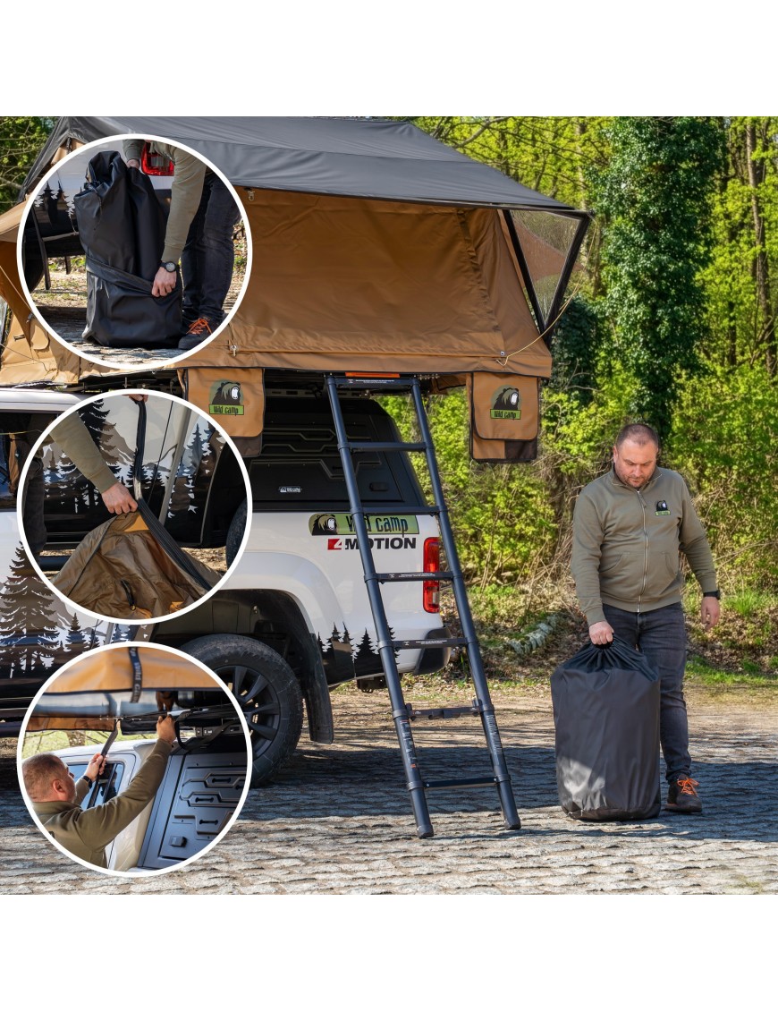 Przedsionek namiotu dachowego Wild Camp Ohio 140 Military