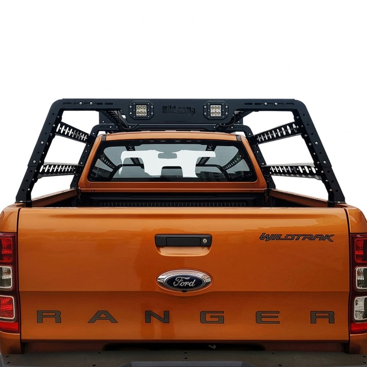 Bed Rack Wild Camp 130 cm z lampami LED – stelaż na pakę pickupa - ujęcie 3