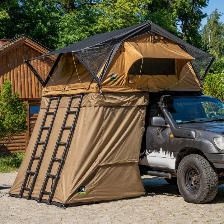 Przedsionek namiotu dachowego Wild Camp Ohio 220 Military - ujęcie 3