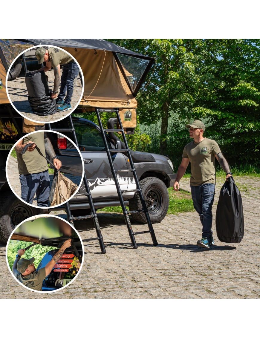 Przedsionek namiotu dachowego Wild Camp Ohio 220 Military