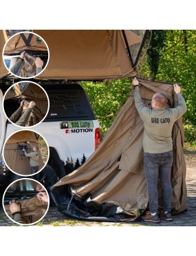 Przedsionek namiotu dachowego Wild Camp Ohio 180 Military
