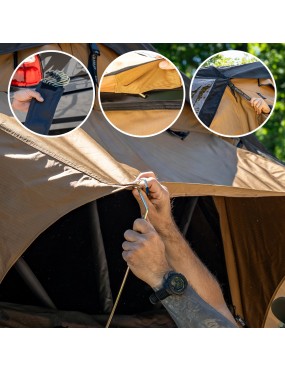Namiot dachowy Wild Camp Ohio 220 Military