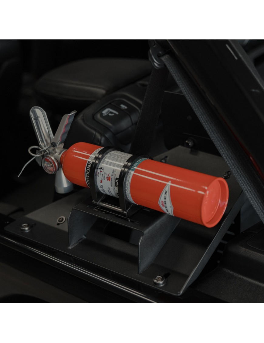 Mocowanie gaśnicy TEK208 z aluminium 6061 – czarny